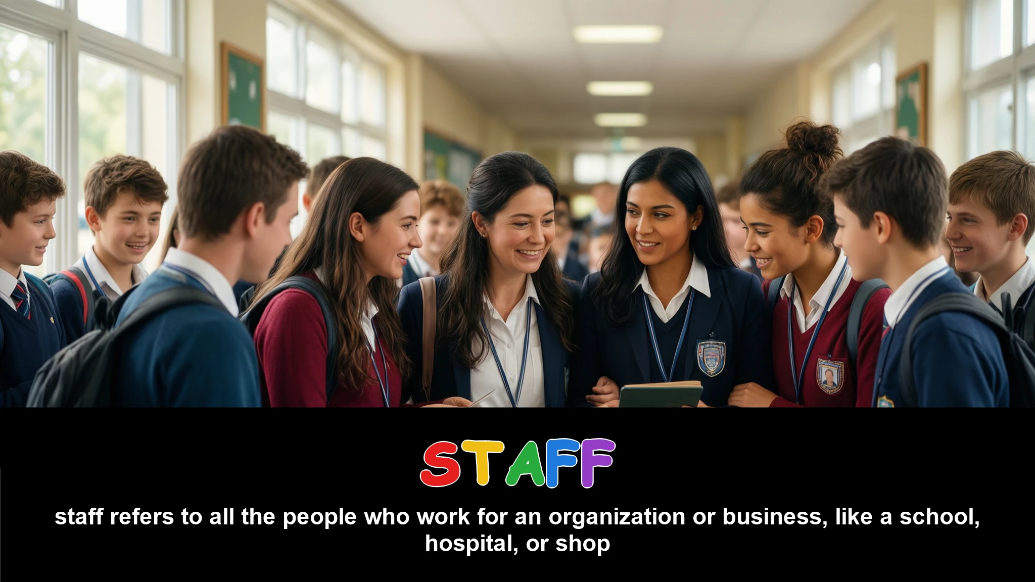 English Illustration for staff